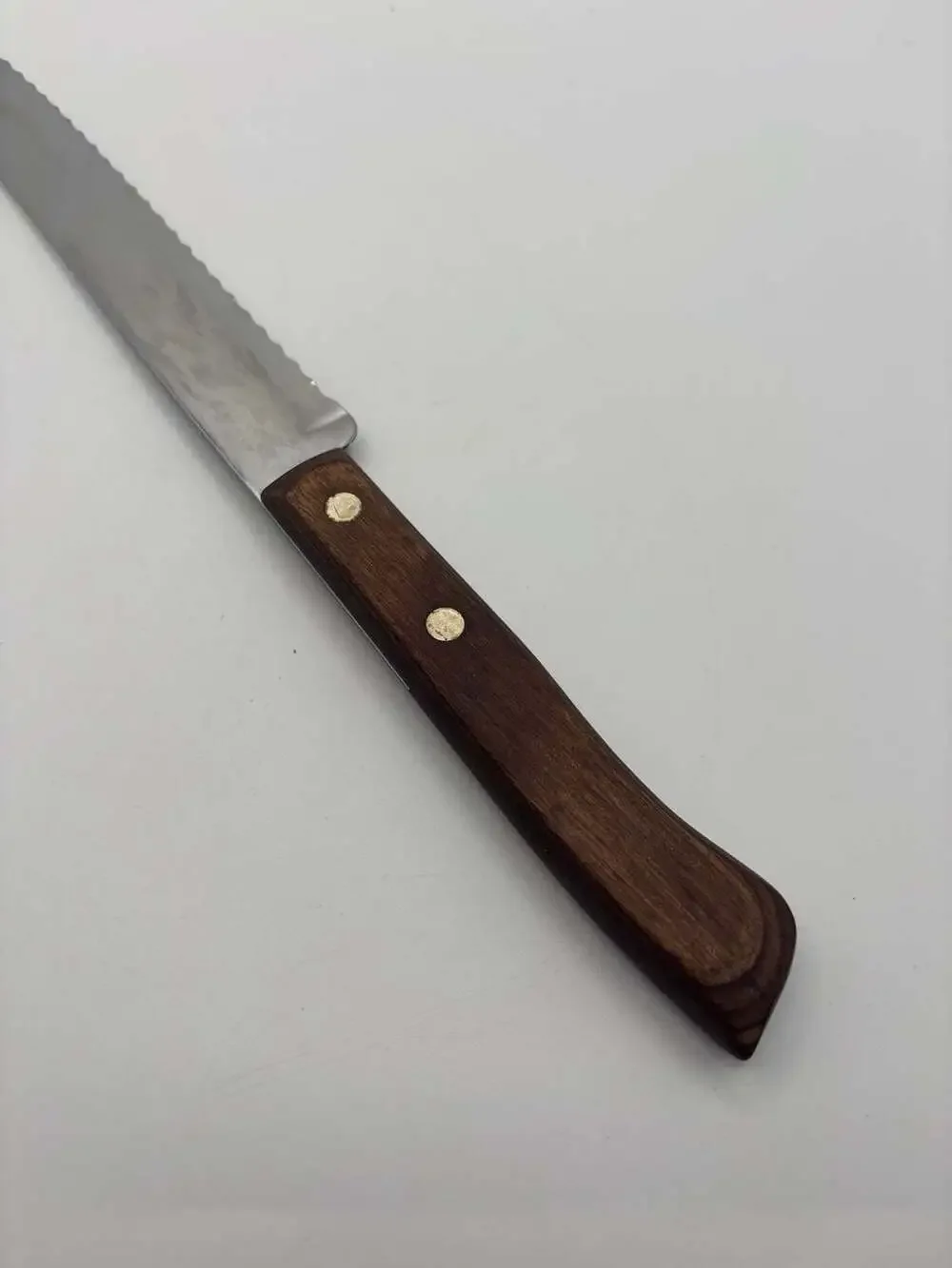 Waverly Edge Flint Stainless Serrated Bread Knife with Wooden Handle